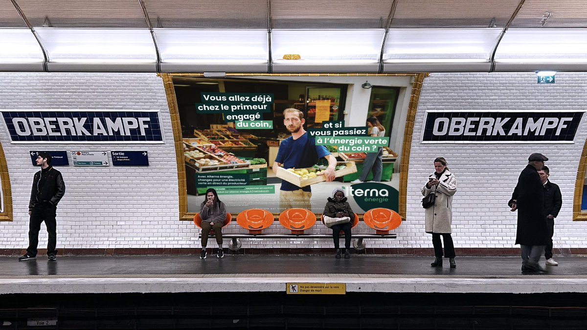 Groupe Sorégies (@soregies) on Twitter photo Depuis la semaine dernière, notre filiale <a href="/AlternaEnergie/">Alterna énergie</a> s’affiche dans le métro parisien.
Une bien belle façon de mettre en lumière notre énergie locale et durable non ? Une aventure qui continuera en gare Montparnasse et même en province 💚 Depuis la semaine dernière, notre filiale <a href="/AlternaEnergie/">Alterna énergie</a> s’affiche dans le métro parisien.
Une bien belle façon de mettre en lumière notre énergie locale et durable non ? Une aventure qui continuera en gare Montparnasse et même en province 💚