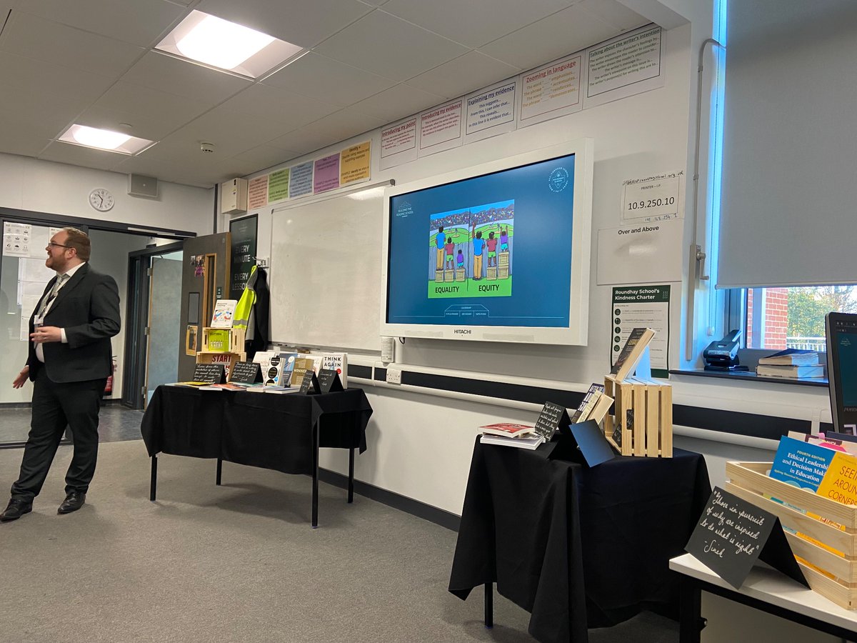 NormantonAS's tweet photo. Mrs Stone and Mrs Dixon have had a fantastic morning at ‘Building the reading school conference’ at @RoundhaySchool 📚 
A morning full of reflections and collaboration 🌟 https://t.co/CusbjCjEIE
