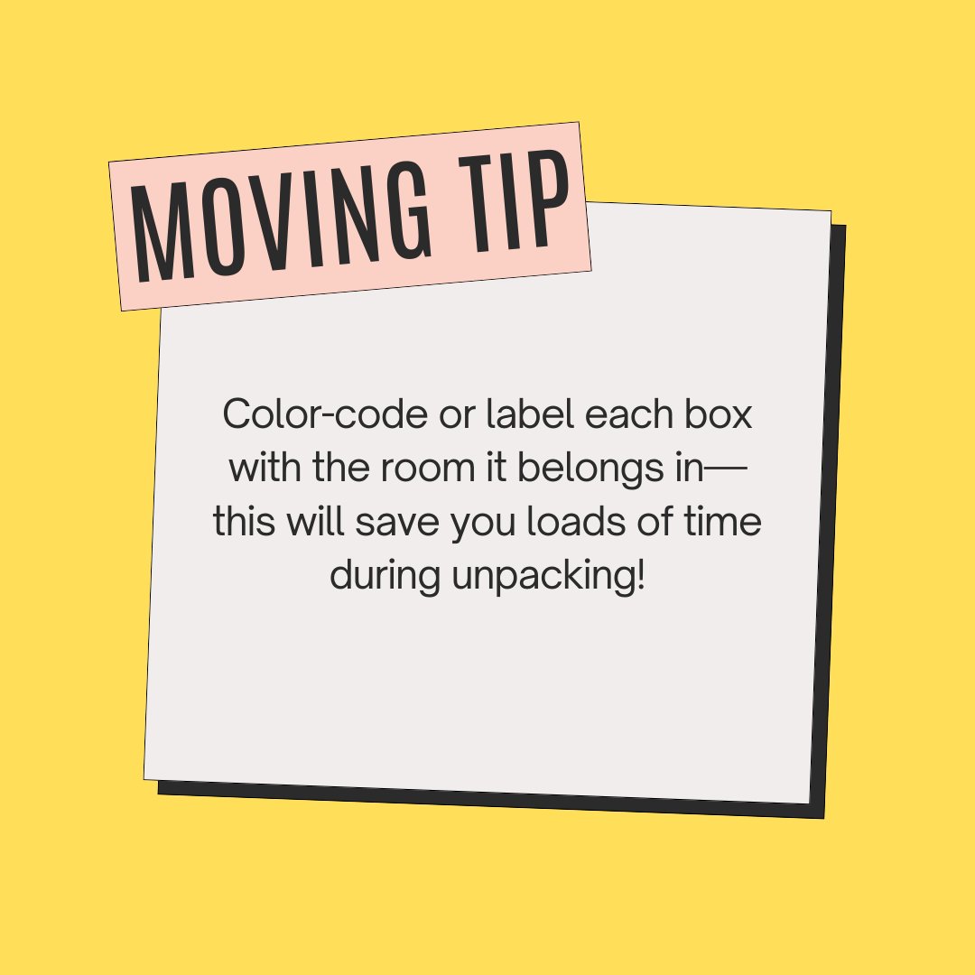 safevanlines's tweet photo. 📦 Pro Tip: Label Your Boxes Like a Pro!
Color-code or label each box with the room it belongs in—this will save you loads of time during unpacking!

✨ Click the link in our bio for more moving tips and tricks!
#MovingTips #MovingMadeEasy #SafeVanLines #ProMovers https://t.co/HcuFCVsm9S