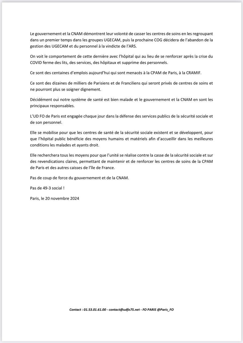 FO PARIS tweet media