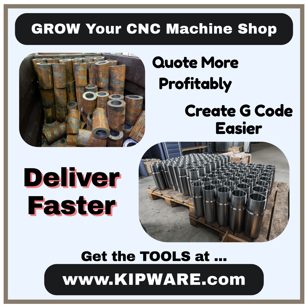 KIPWARE's tweet image. KIPWARE software is one of the fastest growing brands in #machineshops around the world. Why?
.
Using KIPWARE quoting &amp;amp; estimating software allows users to win more work and work that actually makes profits.
.
KIPWARE conversational #CAM allows more people with less experience to…