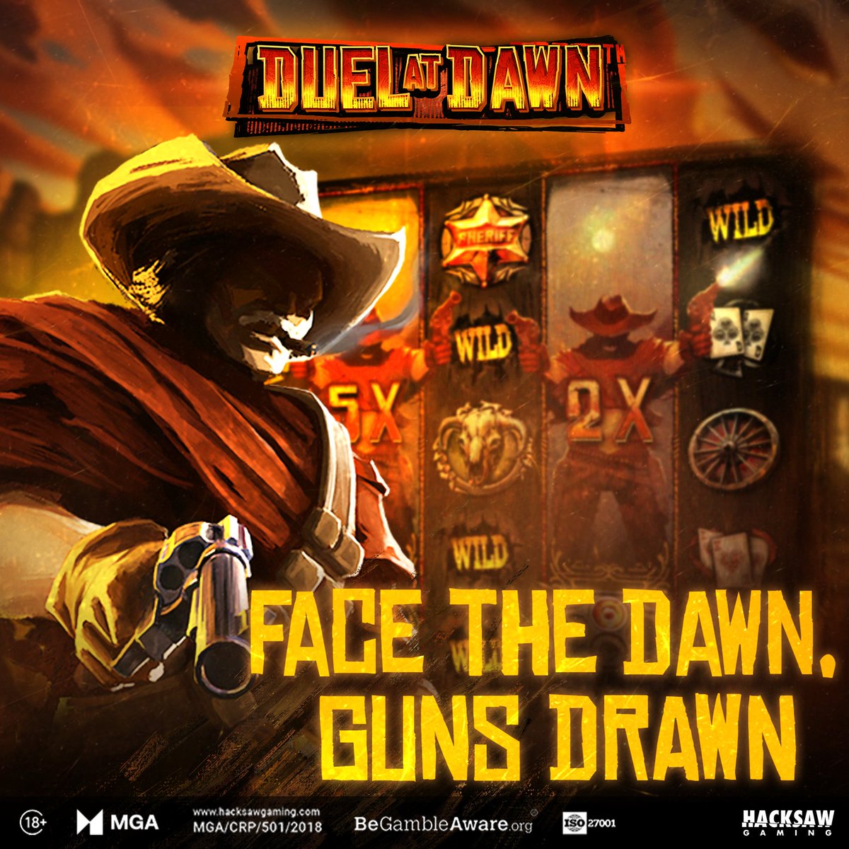 It's time to step into a Wild West that beats all Wild Wests... You ready, Cowboy? 

Duel at Dawn - Out Now! 

🔞 | Please Gamble Responsibly| BeGambleAware.org
#HacksawGaming  #DuelAtDawn #Wanted