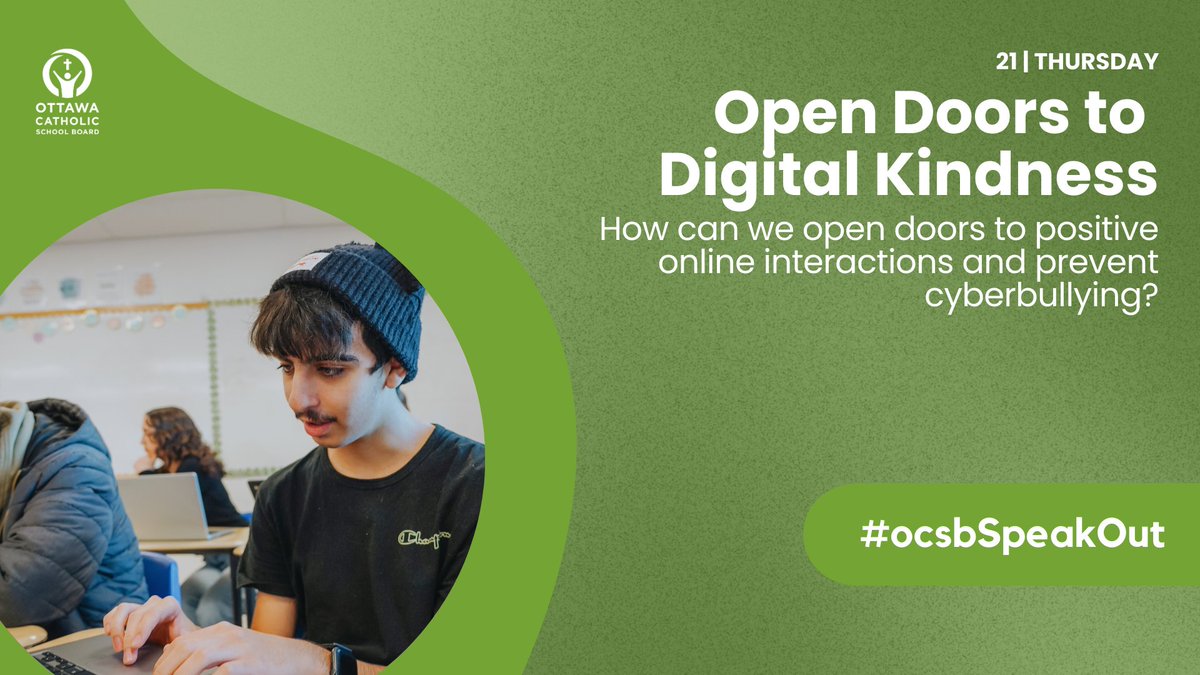 📣Open Doors to Digital Kindness:
During Bullying Awareness Week, let's reflect on digital kindness. How can we open doors to positive online interactions and prevent cyberbullying? #ocsbSpeakOut #ocsbBeCommunity