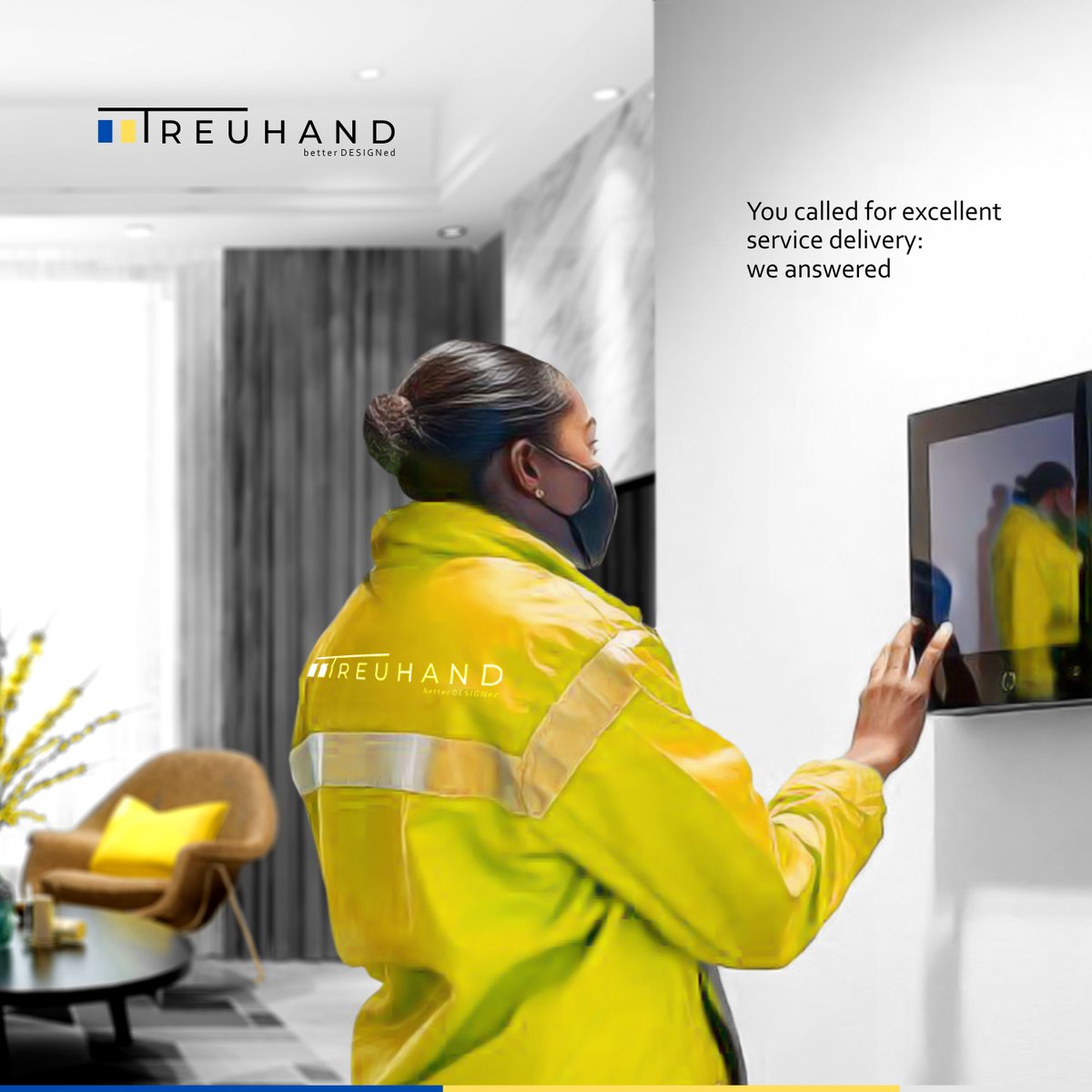 Delivering excellence, one service at a time. Your satisfaction, our priority. 
#interiordesign  #ServiceExcellence #Treuhandesign