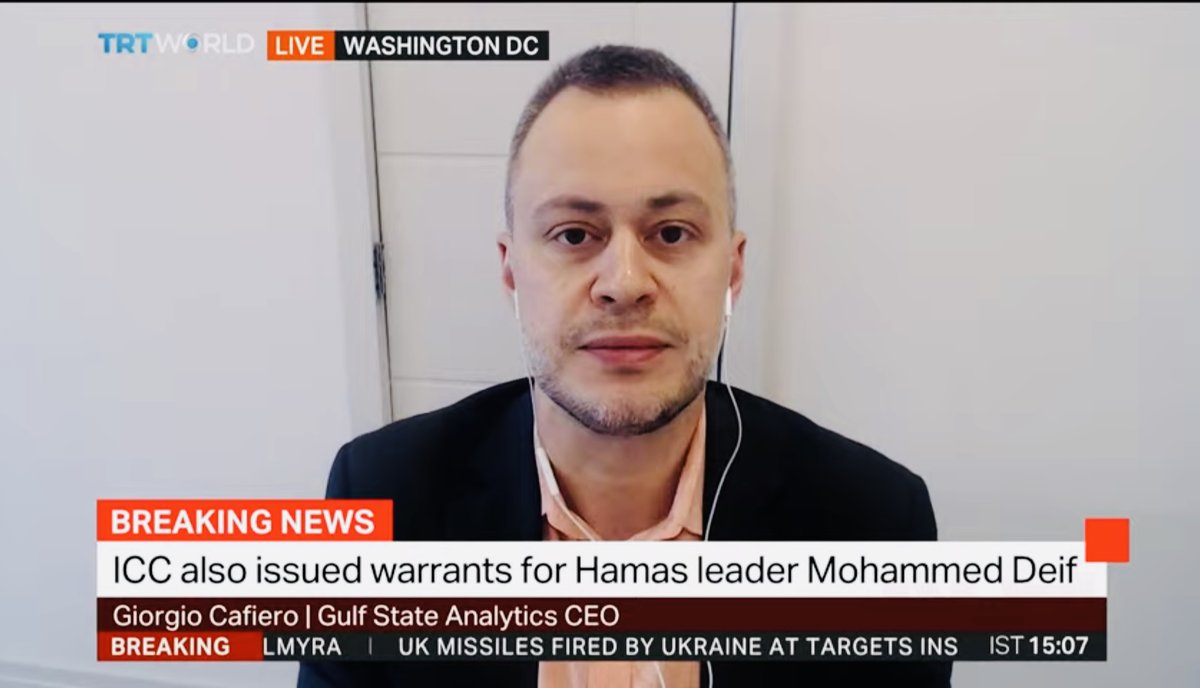 This morning our CEO <a href="/GiorgioCafiero/">Giorgio Cafiero</a> spoke to @TRTWorld’s <a href="/IsobelEwing/">Isobel Ewing</a> about <a href="/amoshochstein/">amos hochstein</a>’s ceasefire push.