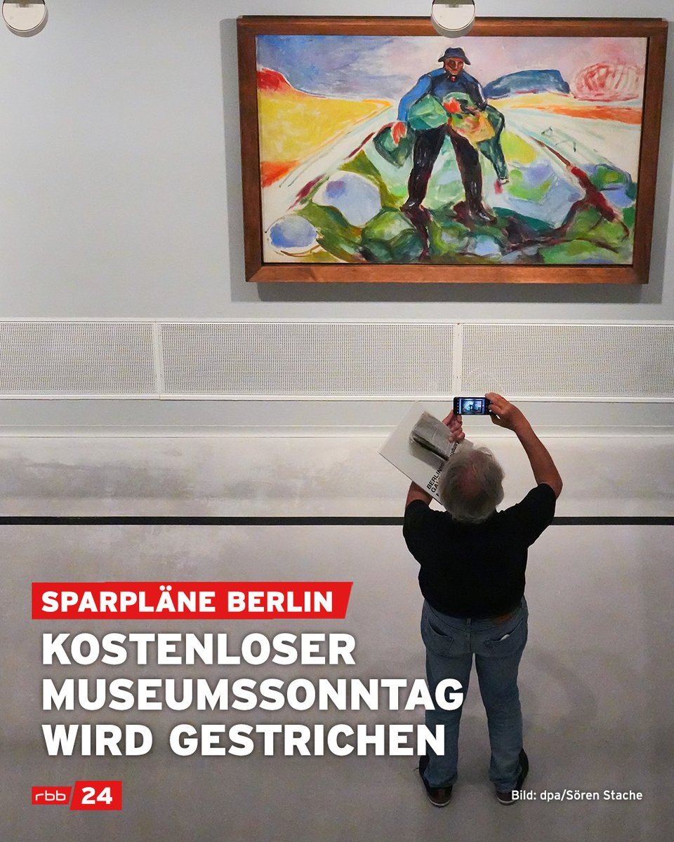 rbb24's tweet image. Kostete zwei Millionen Euro, wird im neuen Haushalt weggespart: Der freie Eintritt am ersten Sonntag im Monat in den Berliner Museen. #Berlin