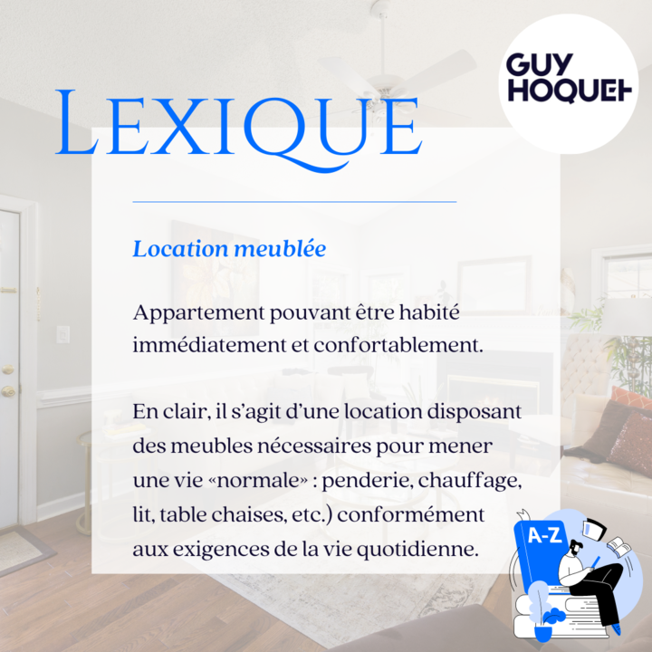 HoquetNancy's tweet photo. 📚 La définition du jour, pour mieux comprendre l'immobilier! 

Location meublée :

Appartement pouvant être habité immédiatement et confortablement. 

En clair, il s’agit d’une location disposant des meubles nécessaires pour mener une vie (...) https://t.co/UU7jUGPbWG