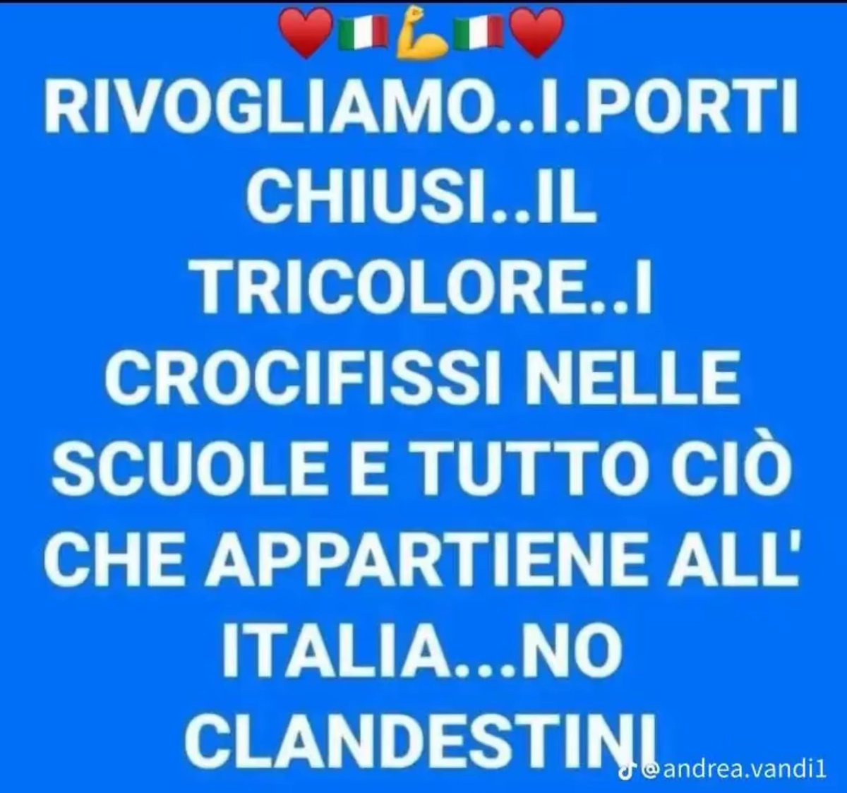 Questo è quello che vuole la maggioranza degli italiani.👍👍👍👍👍👍👍👍👍👍👍