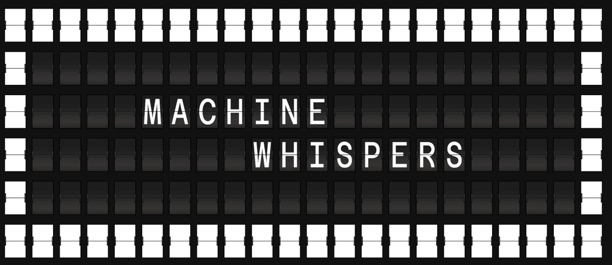 Edinburgh Futures Institute (@uoe_efi) on Twitter photo Visit 'Machine Whispers' - an interactive installation designed to provoke debate around translation and the role of the human translator in the age of AI.
🗓️22-24 Nov, 10am-9:30pm
📍Scottish Storytelling Centre
🔗More info pushtheboatout.org/events/machine……
<a href="/PTBOpoetry/">Push The Boat Out</a> Visit 'Machine Whispers' - an interactive installation designed to provoke debate around translation and the role of the human translator in the age of AI.
🗓️22-24 Nov, 10am-9:30pm
📍Scottish Storytelling Centre
🔗More info pushtheboatout.org/events/machine……
<a href="/PTBOpoetry/">Push The Boat Out</a>