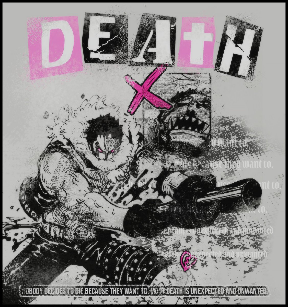 katakuriweek's tweet photo. day 1: death #katakuriweek
#katakuriweek2024

nobody decides to die because they want to. most death is unexpected and unwanted. https://t.co/2fZl8sTp8D