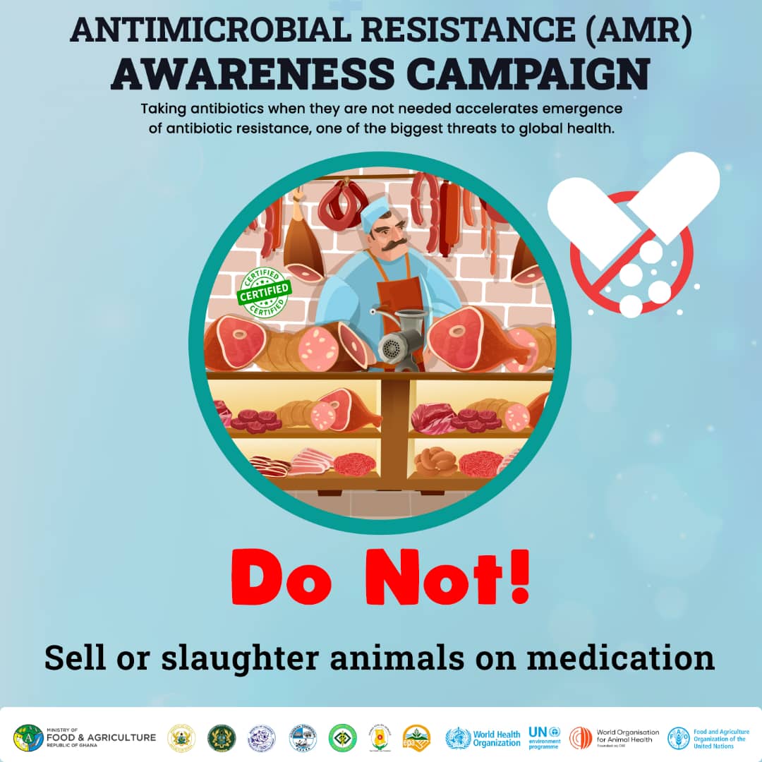 Preserve antibiotic efficacy: Selling or slaughtering animals on medication contributes to antimicrobial resistance. Let's support ethical farming practices and ensure that animal agriculture uses antibiotics responsibly. #EthicalFarming #StopResistance #ConsumerSafety #CombatAMR