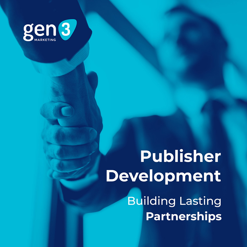 Gen3Marketing's tweet image. In affiliate marketing, every relationship counts.  
 
With nearly 20 years behind us, Gen3 has crafted a specialized #PubDev team dedicated to building partnerships that deliver real results

Discover the value of true partnerships: gen3marketing.com/publisher-deve…

#AffiliateProgram