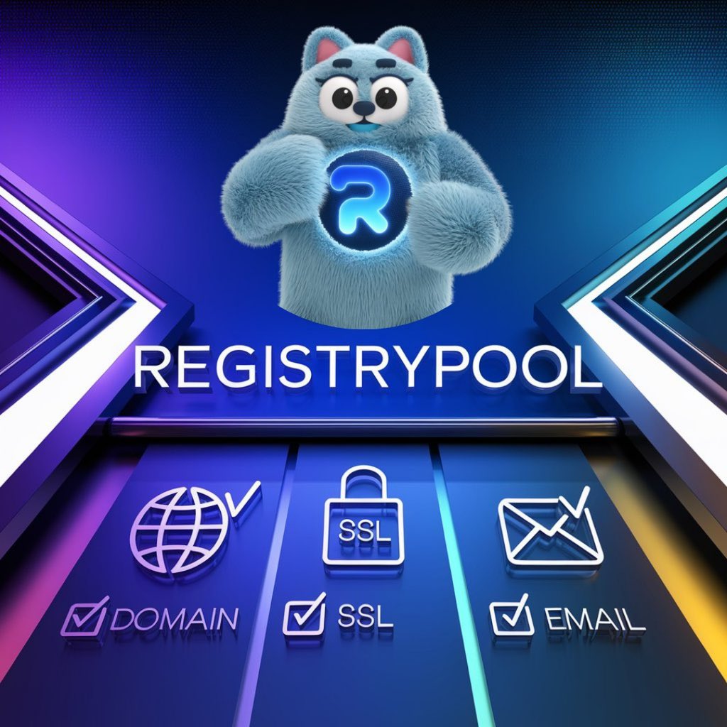 registrypoolcom's tweet image. 🌟 “Meet Pooly – your trusted guide to online success at RegistryPool.com!
Why RegistryPool?
✅ Free privacy protection included.
✅ SSL to keep your website safe.
✅ Pro email solutions to build credibility.

#registrypool #uk #usa #europa #TrendingNow #domain