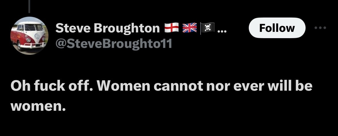 “are you ready for some real feminist theory?”   
*monique wittig gulps*   
*simone de beauvoir nods nervously*   
*andrea dworkin sighs*    
“yes, twitter user stevebroughto11" they all say in unison
