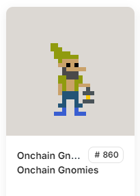 Shout out to <a href="/SloppyPencil/">Sloppy</a>, I showed up to watch this extremely talented artist make some new characters on twitch and at the end of the stream he ran some marble race giveaways and I won an onchain gnomie!