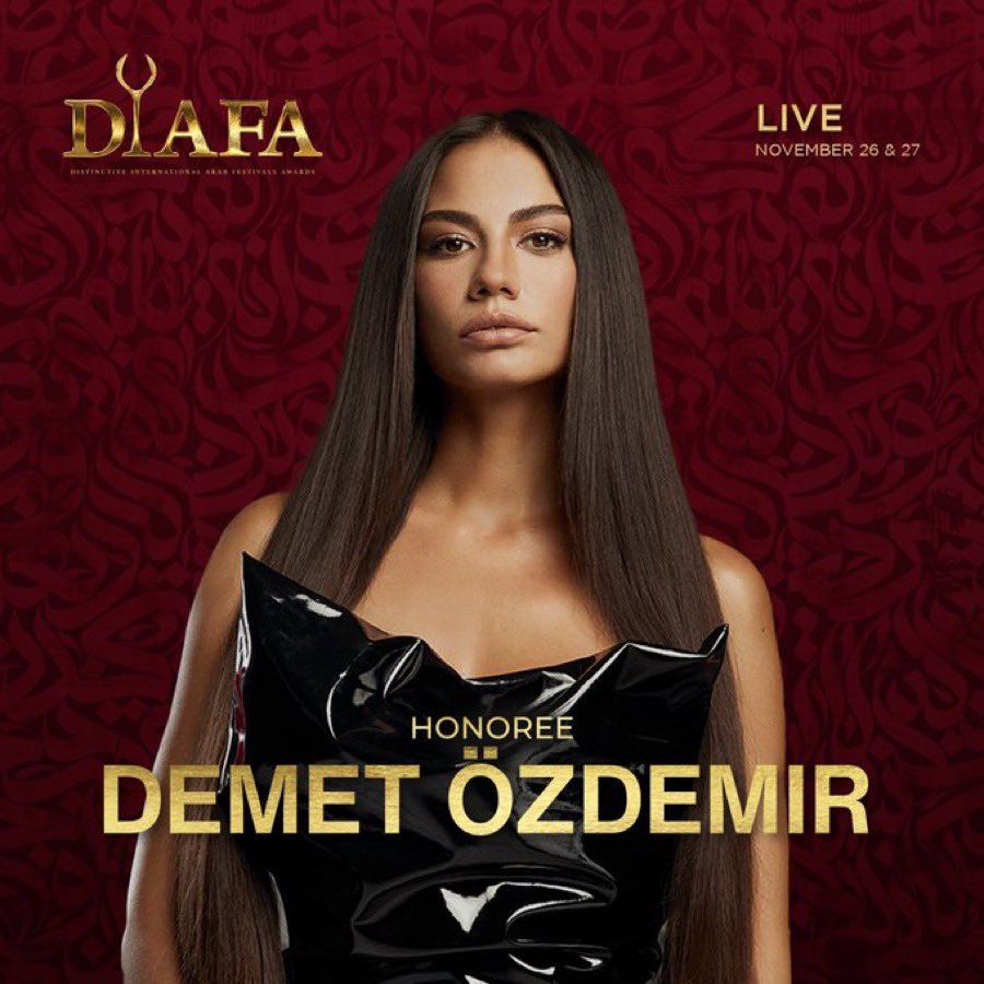 gazetepaparazzi's tweet photo. #DemetÖzdemir Dubai'de düzenlenecek olan DIAFA ödüllerinde “Uluslararası En İyi Kadın Oyuncu” ödülüne layık görüldü.
🔴Başarılı oyuncu, düzenlenecek görkemli gecede ödülünü almak üzere Dubai’de bulunacak. https://t.co/KG3So6v18E