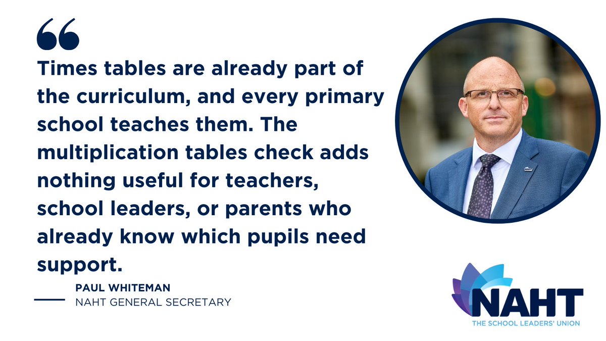 We are calling for an end to the Year 4 multiplication tables check. 

Teachers and pupils have worked incredibly hard to master times tables, including preparing for and undertaking the multiplication tables check. But it’s clear this test adds little value.

Schools already