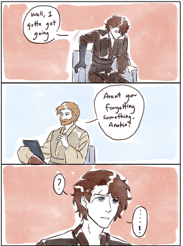 Kana7o's tweet photo. [ANAKIN!!!!?] 
sketch comic for @cvVani !! 🥳🫶 https://t.co/IOKNkIxsM5