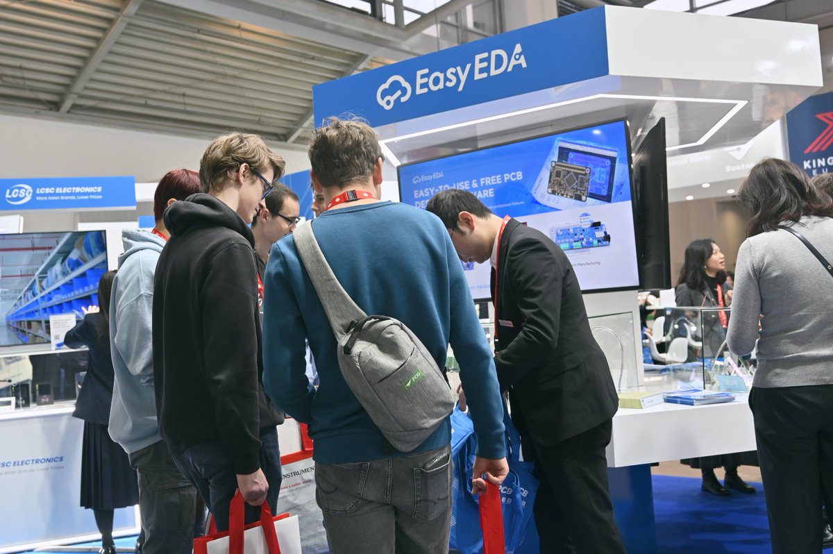 easyeda's tweet photo. Excited to meet everyone at the 2024 Munich Electronica! π A huge thank you to all the friends who came for us!
Weβre committed to continuously improving to better serve your needs.πAt EasyEDA, our users are always the top priority! π
#Electronica2024 #EasyEDA #eletronics https://t.co/SzmIBNqIna
