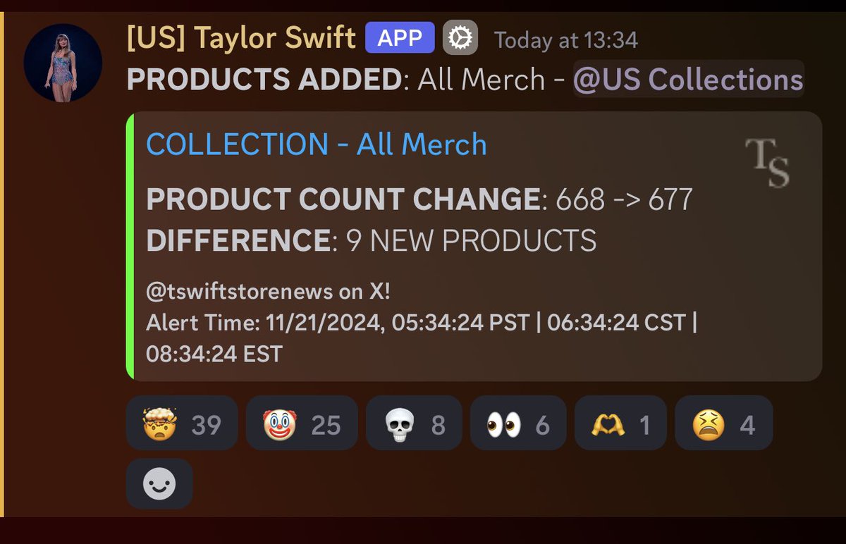 taylorswiftstoreupdates tweet media