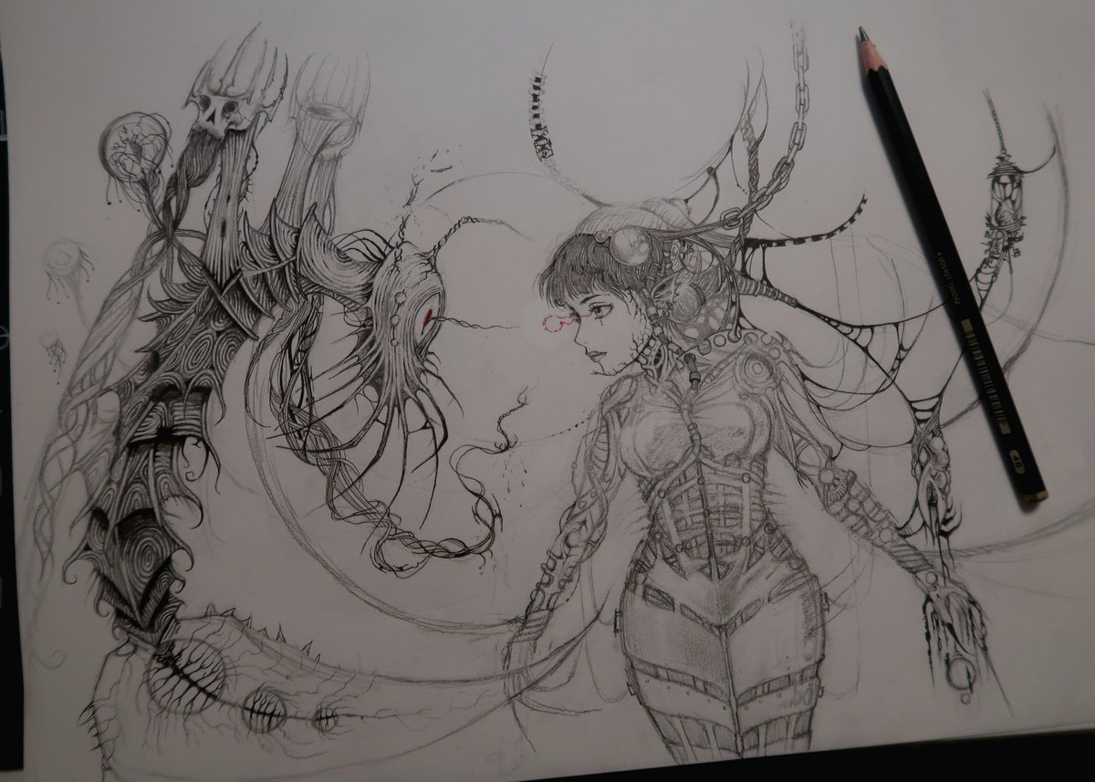 I started some sketches for a new adventure that is starting to form in my mind