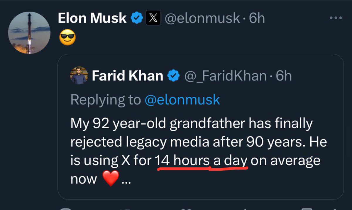 davramdavram's tweet photo. I’m not sure a 92-year-old man spending “14 hours a day” on Twitter is 😎 as much as it is 😔 https://t.co/w0xzzULeQj