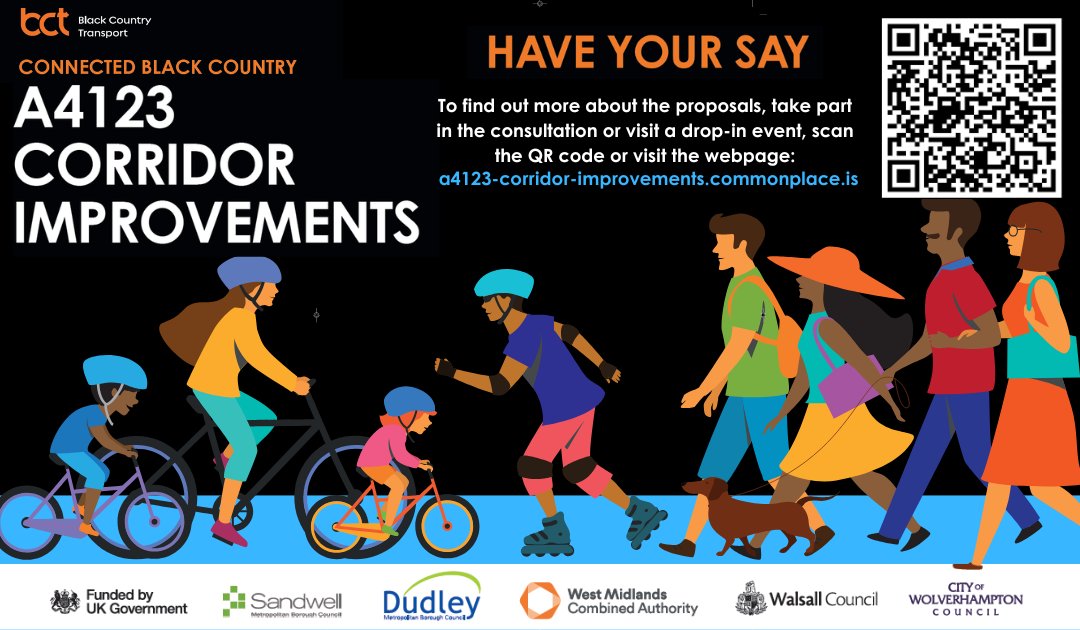 If you travel around Birmingham New Road and Wolverhampton Road, check out the consultation on possible improvements around the A4123.

Find out more, give feedback and sign up for the latest updates at …-corridor-improvements.commonplace.is 

<a href="/WolvesCouncil/">Wolves Council</a> <a href="/sandwellcouncil/">Sandwell Council</a>