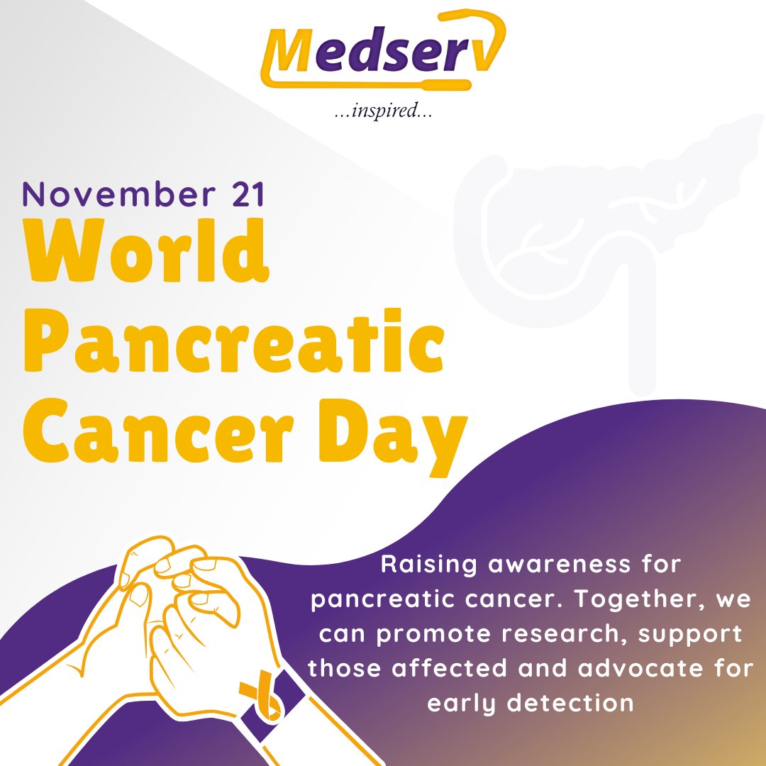 MedservL2709's tweet photo. Today is Pancreatic Cancer Awareness Day. Let’s come together to support those affected, raise awareness, and advocate for early detection. 💜 Together, we can make a difference. #PancreaticCancerAwareness #Hope #Support https://t.co/Adb6hgosT5