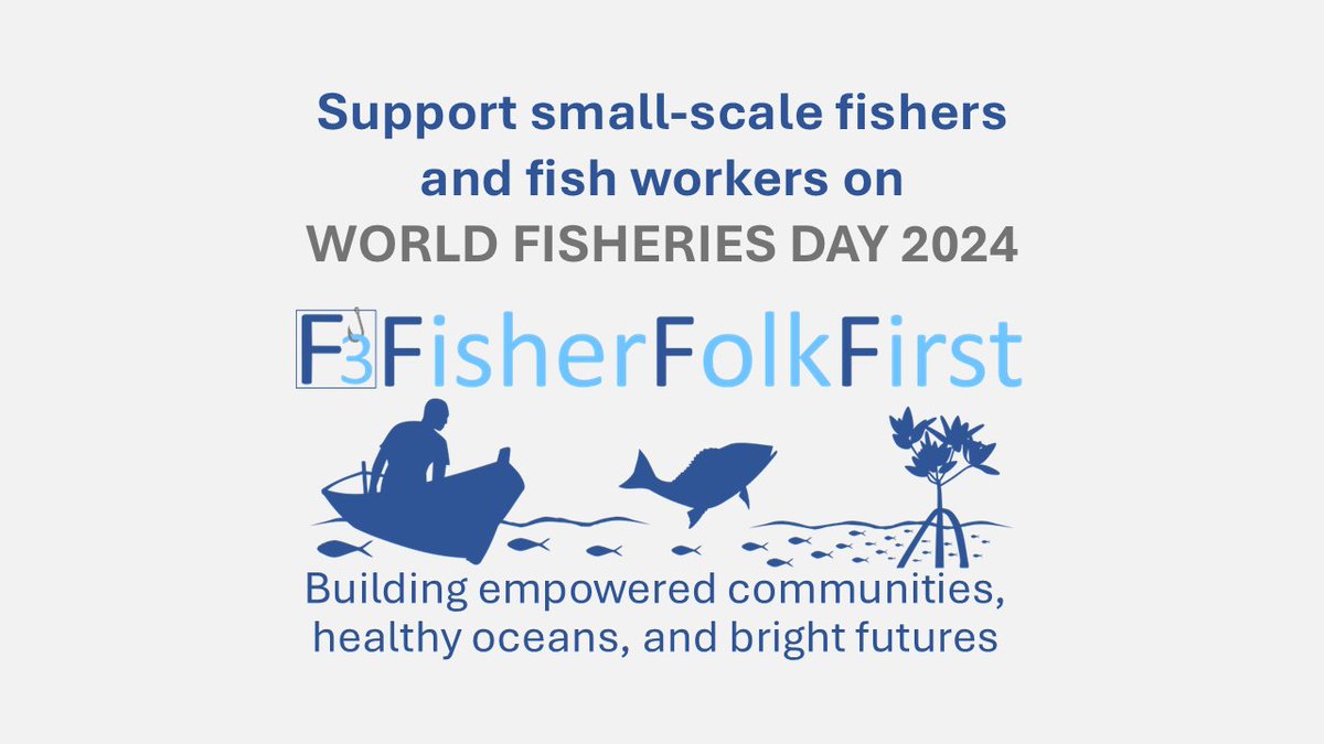 Celebrate #WorldFisheriesDay2024 by supporting the rights of small-scale fishers &amp; fishworkers of all genders and nationalities 
#WorldFisheriesDay #SSF #SmallScaleFisheries #BlueJustice  #GenderInFisheries