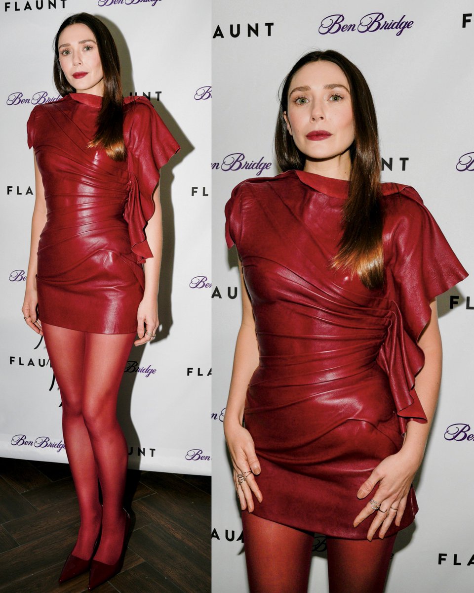 itsjustanx's tweet photo. Red is definitely Elizabeth Olsen’s color. https://t.co/kdVwdA5DHt