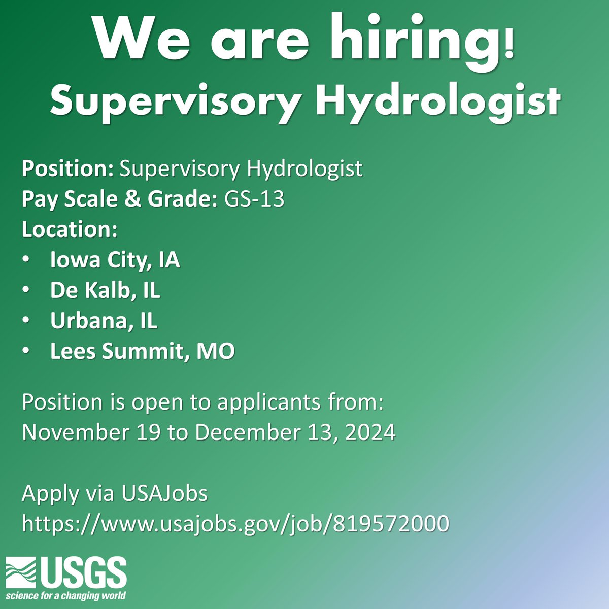 USGS Central Midwest Water Science Center tweet media