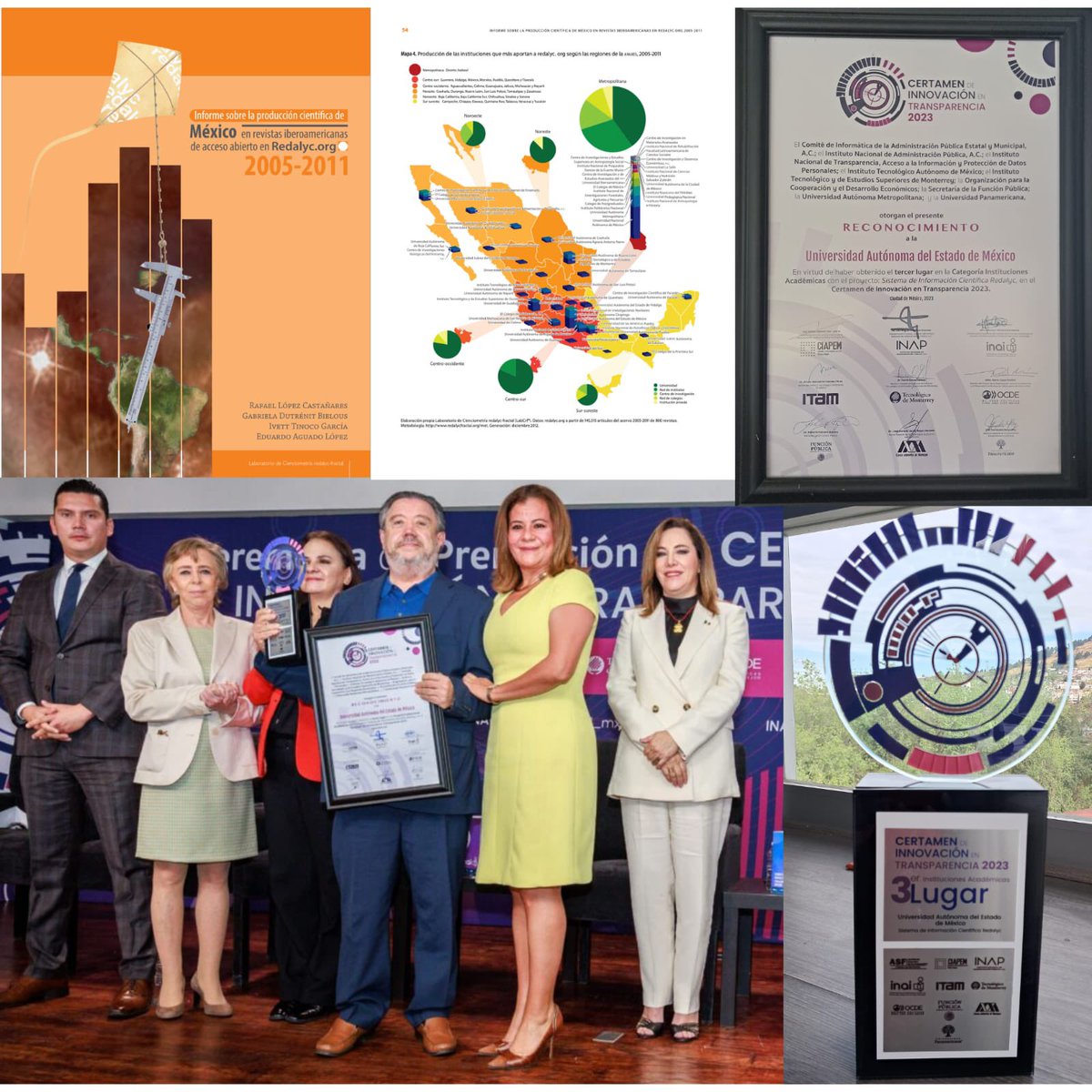 Hace 6 años publiqué con <a href="/gabdutrenit/">gabriela dutrenit</a>, una de las 31 científicas demandadas por delincuencia organizada. Hace unos meses recibí un premio por el <a href="/INAImexico/">INAI</a>, hoy desaparecido. Me enorgullecen profundamente esos momentos. Los 15 mil millones de documentos son de los mexicanos.