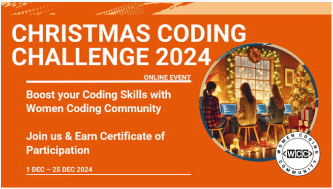 WCC_Community's tweet photo. 🎄 Christmas Coding Challenge 2024 🎄

Get ready to sharpen your coding skills this holiday season! Join us for a month-long annual Christmas Coding Challenge!

https://t.co/TlNQUbZzWI https://t.co/0NJQfRYRhr