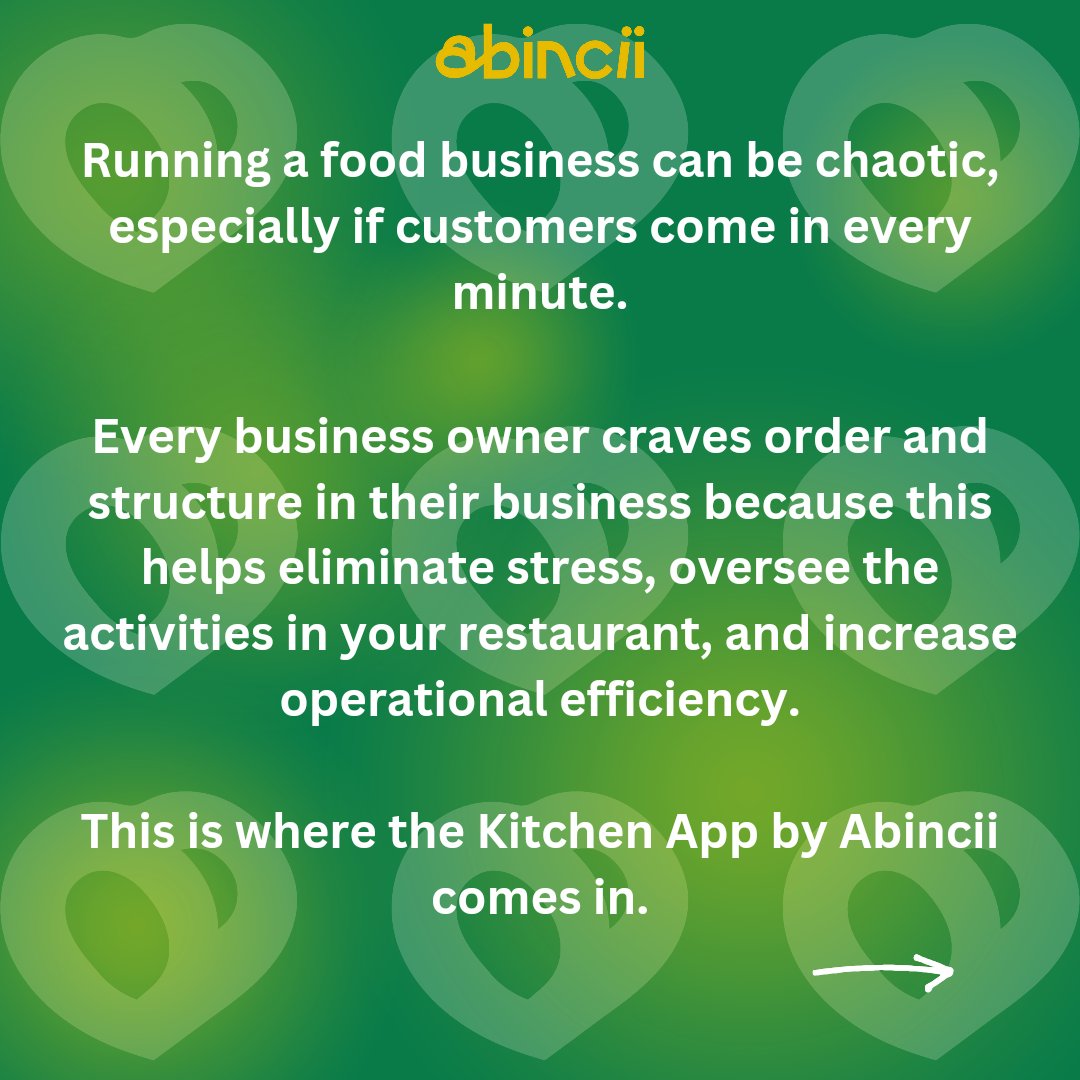 ABINCII_'s tweet image. Give your restaurant the structure it needs!

Download the Kitchen App today at Abincii.online and discover a smarter, faster, and better way to run your restaurant.

#Abincii
#RestaurantSolutions
#KitchenApp