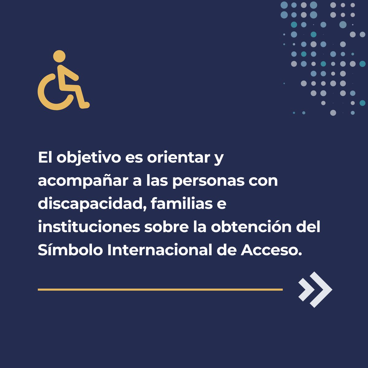 Te recordamos que el miércoles 4 de diciembre se realizará la última charla del año destinada a personas con discapacidad, familias e instituciones con el fin de orientar y acompañar en la obtención del Símbolo Internacional de Acceso.  🚗 🪪