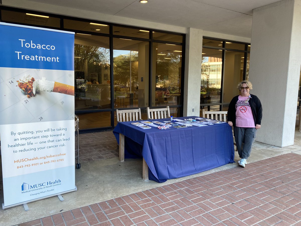 Come trade in your tobacco products from 8-1 today outside of the MUSC Library! <a href="/MUSChealth/">MUSC Health</a> <a href="/muschollings/">MUSC Hollings Cancer Center</a>