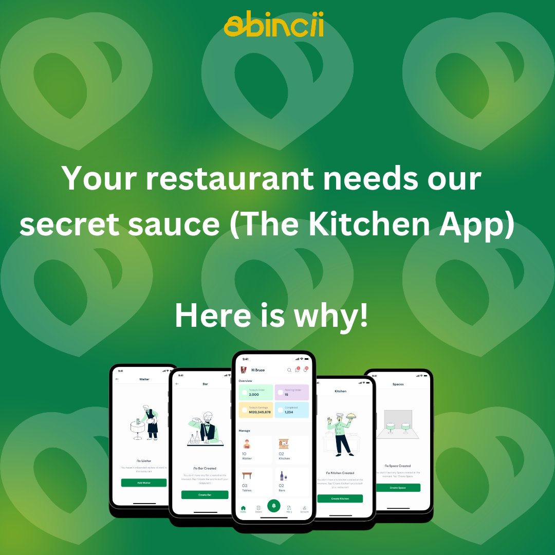 ABINCII_'s tweet image. Give your restaurant the structure it needs!

Download the Kitchen App today at Abincii.online and discover a smarter, faster, and better way to run your restaurant.

#Abincii
#RestaurantSolutions
#KitchenApp