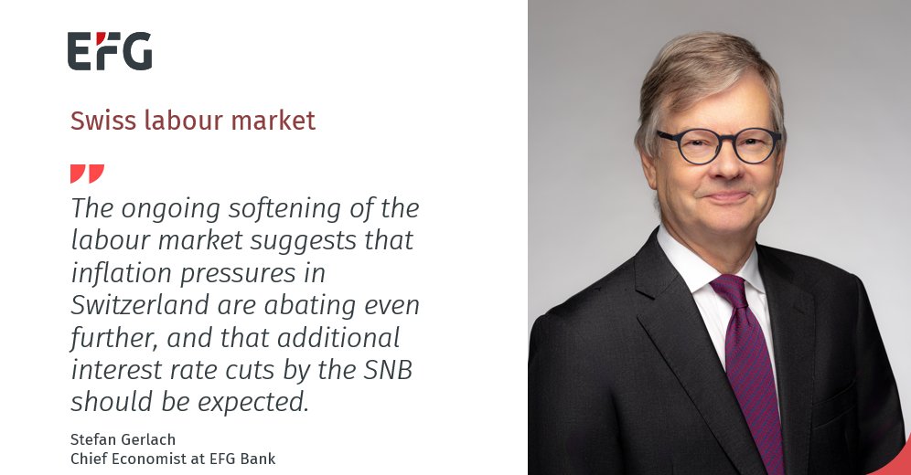 EFG International (@efgint) on Twitter photo The Swiss Beveridge curve offers key insights into the relationship between unemployment, vacancies and inflation pressures. <a href="/HmsGerlach/">Stefan Gerlach</a>, Chief Economist, examines hot recent shifts in the Swiss labour market.
Read more in the latest report: lnkd.in/eTuG8Z3Q The Swiss Beveridge curve offers key insights into the relationship between unemployment, vacancies and inflation pressures. <a href="/HmsGerlach/">Stefan Gerlach</a>, Chief Economist, examines hot recent shifts in the Swiss labour market.
Read more in the latest report: lnkd.in/eTuG8Z3Q