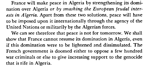 Fadi_S_Ennab's tweet photo. What Frantz Fanon said on the UN and France/Algeria applies today for the zionist entity in Palestine. 1/4 https://t.co/zG9hO27nhN