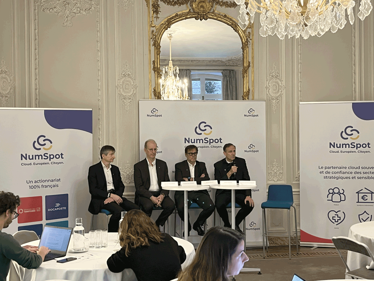 Docapost's tweet photo. #Cloud ☁️ | Nous sommes fiers d'annoncer, aux côtés de la @BanqueDesTerr, @3DSfrance et @bouyguestelecom, le lancement de l'offre de services de @NumSpotCloud, 18 mois seulement après sa création.

Plus d'infos 👉 https://t.co/gLbMFb6llX https://t.co/ZYCNerfVQZ