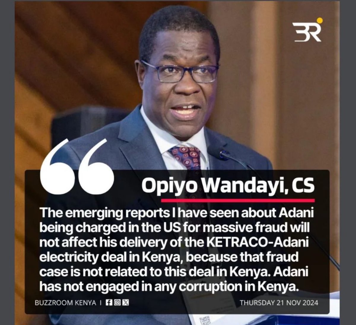 This one must have missed the morning brief on Adani…nyenyenyenyenye not affect ….
A whole CS admitting integrity is not an issue 🙌🏽
All of you must go
Source:Buzzroom Kenya