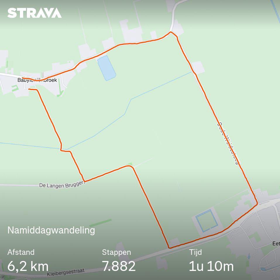 Bekijk mijn wandeling op Strava.
strava.app.link/Z7N00A0RHOb