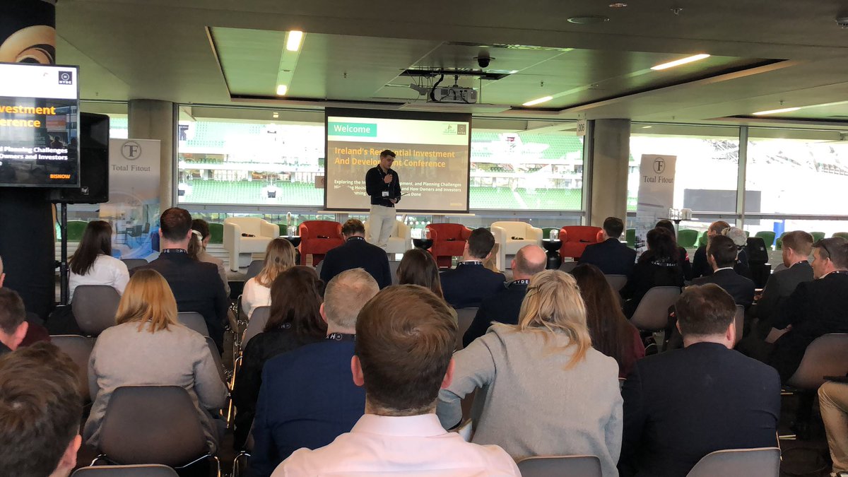 The <a href="/Bisnow/">Bisnow</a> conference is go at the #aviva #dublin standing room only!
