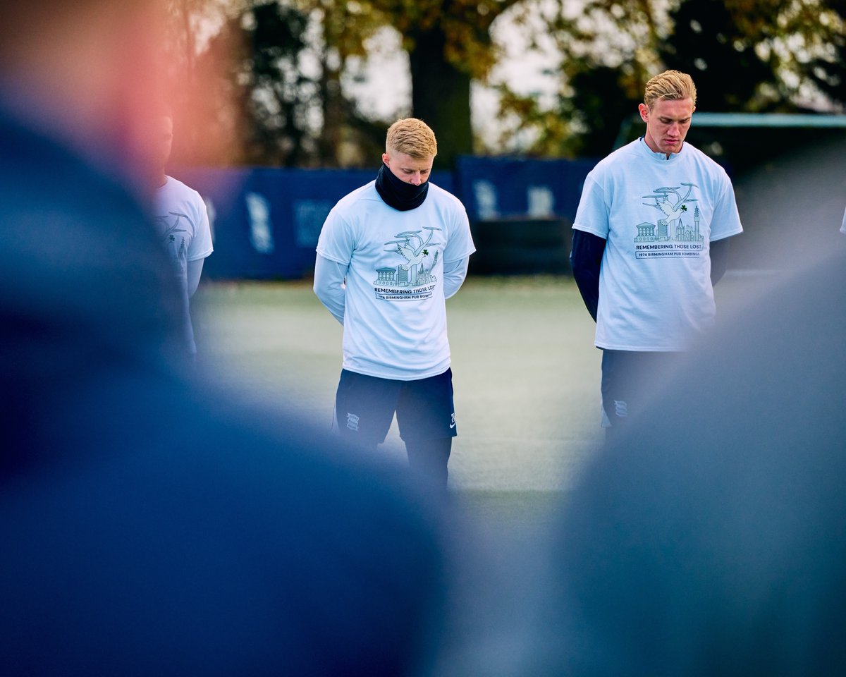 BCFC's tweet image. Birmingham City remembers all those affected by the tragic Birmingham pub bombings that took place 50 years ago today. 💙