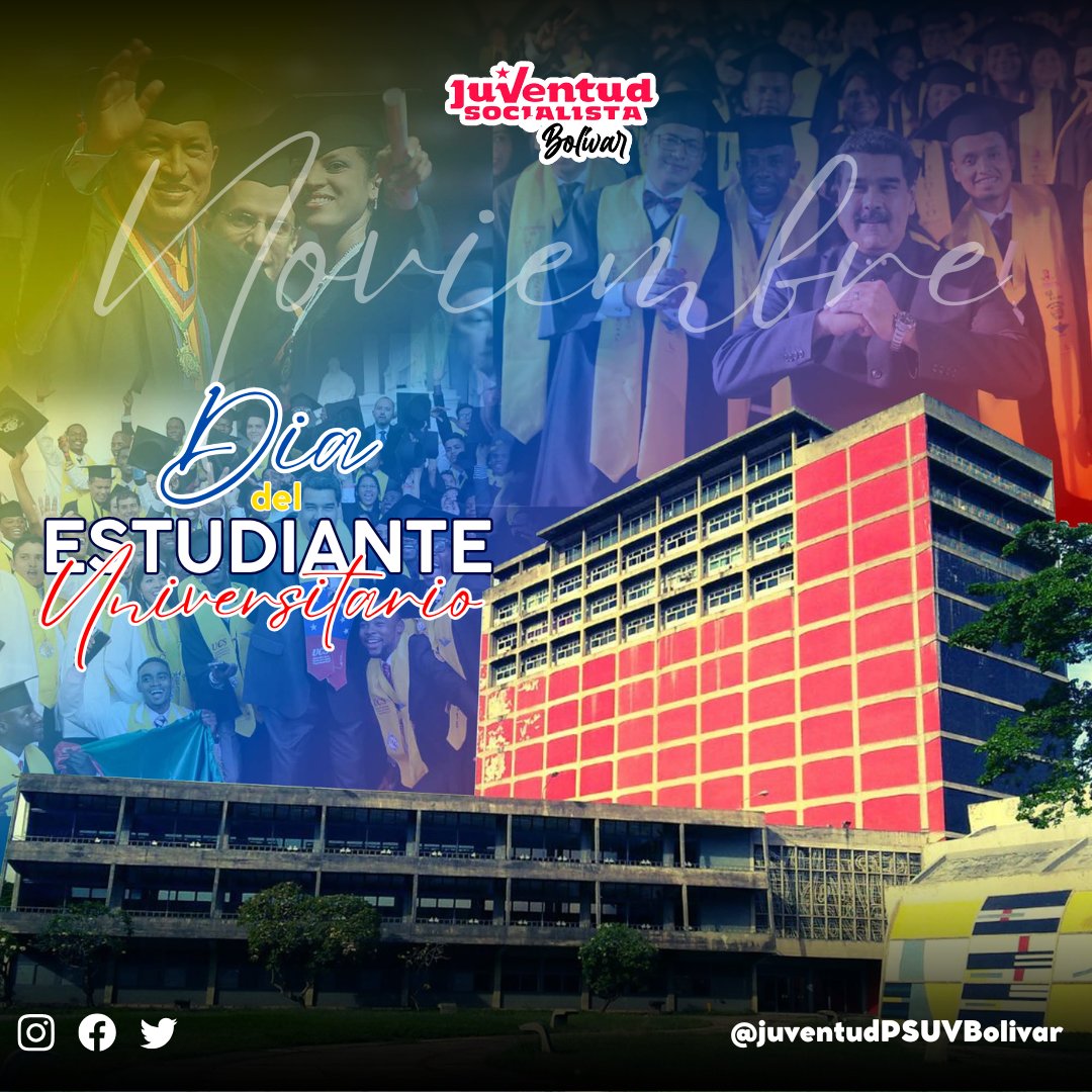 ¡Feliz Día del Estudiante Universitario!🎓✨ En este día, honramos tu compromiso con la justicia social y la igualdad. Cada libro leído, cada idea compartida, fortalece la lucha por un futuro más inclusivo.
¡Adelante, estudiantes, su fuerza es nuestra esperanza!✊📚
#JPSUVBolívar