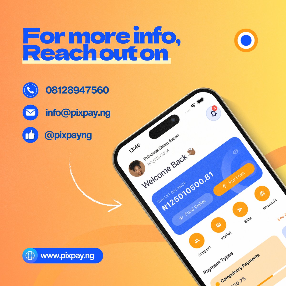 pixpayng's tweet photo. #SchoolFeesMadeEasy #PixPay #EdTechNigeria #SeamlessPayments #SchoolFeePlatform #NigerianParents #DigitalPayments #ZeroHassle #SecurePayments #InstantReceipts https://t.co/CdA0T9Iu9S