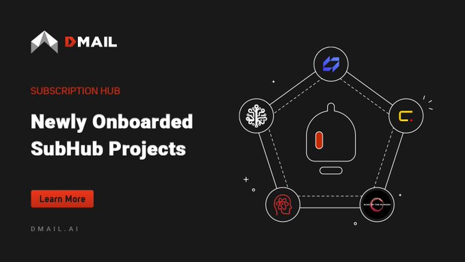 Dmail SubHub Welcomes Five New Web3 Projects