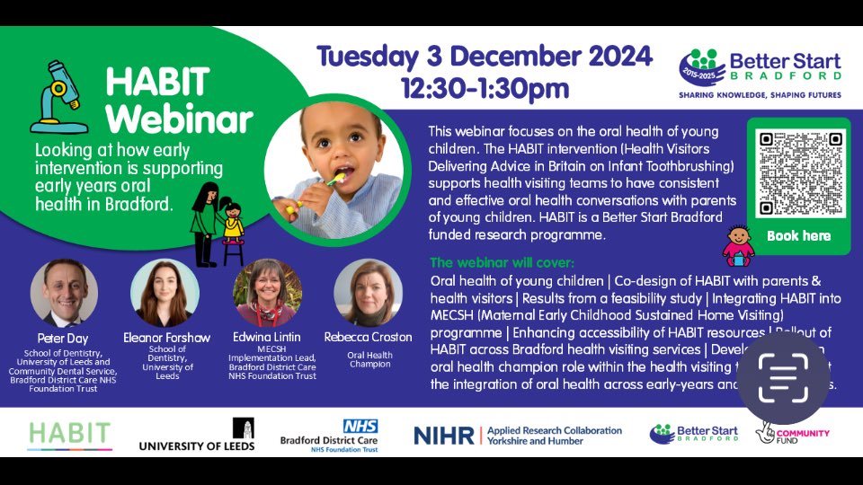Peter Day (@drpeterday) on Twitter photo HABIT Webinar - working with health visiting teams to have effective oral health conversations with parents. We will share our learning, progress and research in Bradford and West Yorkshire <a href="/Brushing_HABIT/">HABIT_toothbrushing</a> <a href="/BradfordTrident/">Bradford Trident</a> <a href="/BiBBSParents/">BiBBS Parents</a> <a href="/BiBresearch/">Born in Bradford</a> <a href="/iHealthVisiting/">iHV</a> <a href="/bspduk/">BSPD</a> HABIT Webinar - working with health visiting teams to have effective oral health conversations with parents. We will share our learning, progress and research in Bradford and West Yorkshire <a href="/Brushing_HABIT/">HABIT_toothbrushing</a> <a href="/BradfordTrident/">Bradford Trident</a> <a href="/BiBBSParents/">BiBBS Parents</a> <a href="/BiBresearch/">Born in Bradford</a> <a href="/iHealthVisiting/">iHV</a> <a href="/bspduk/">BSPD</a>