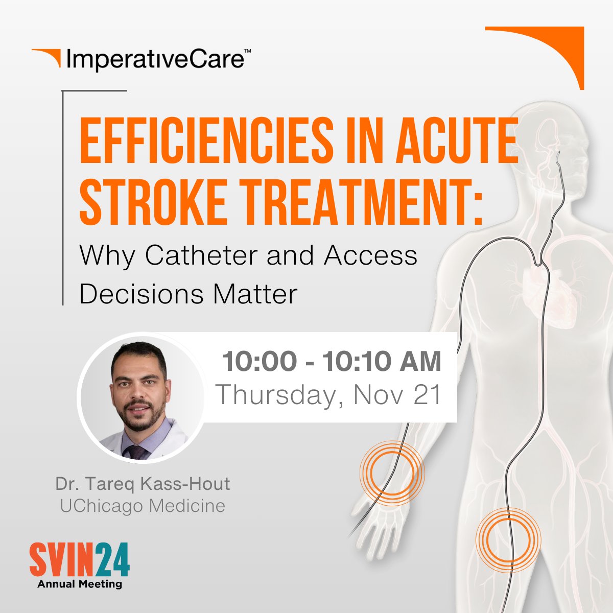 ImpCare_Stroke's tweet photo. Join us today at the Exhibit Hall Theater at 10:00am to hear Dr. Tareq Kass-Hout (@TareqKass) discuss why catheter and access decisions are crucial in #stroke treatments.
#ZoomStrokeSolution #ElevatingStrokeCare @svinsociety
Rx only. ISI: https://t.co/9GLPGxG0gZ https://t.co/uz17g2ECdG