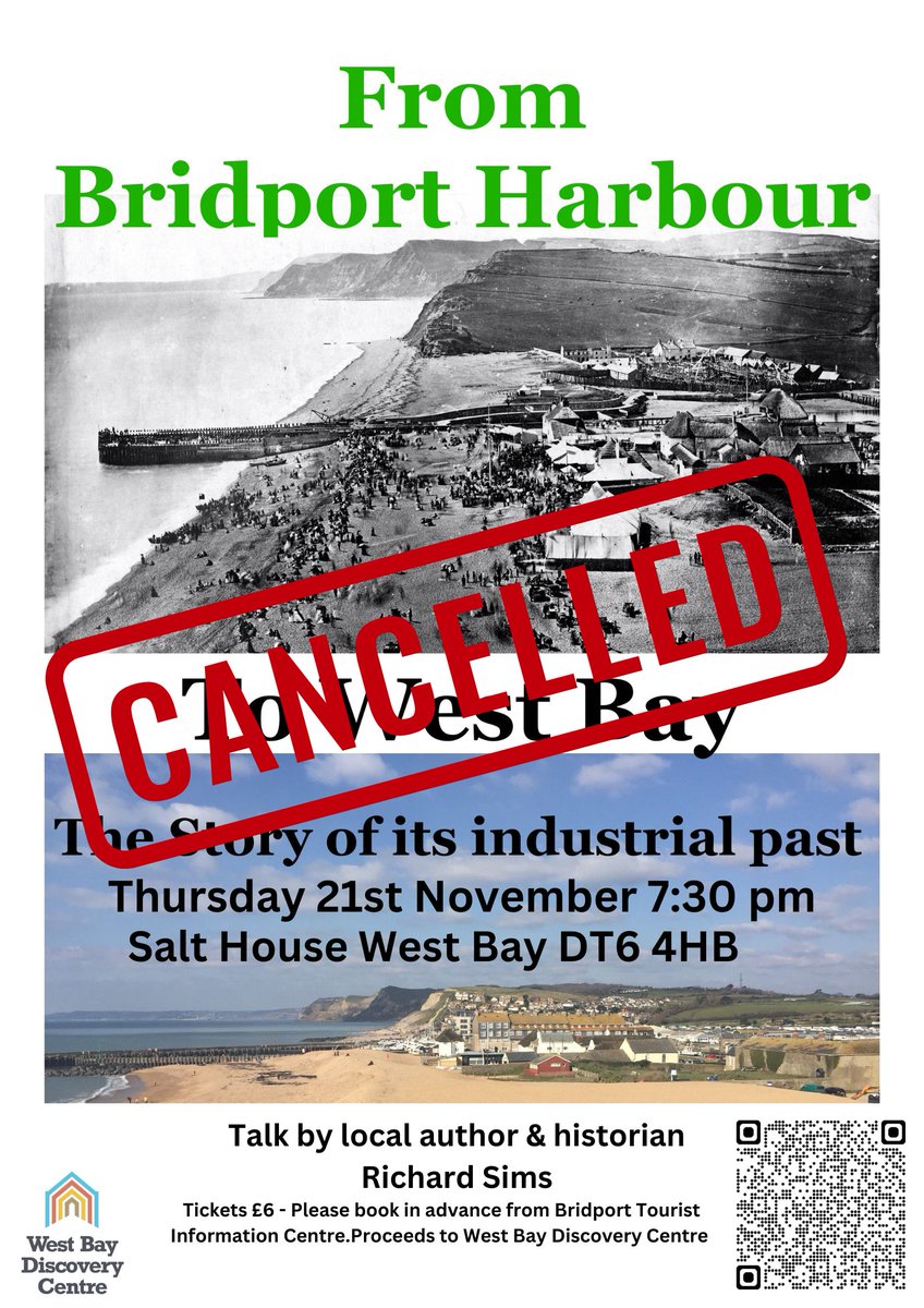 Due to the icy conditions, forecast for this evening we are cancelling tonight's talk. It will now be rescheduled for Thursday 28th November at 7:30 at the Salt House instead. #Dorset #Westbay <a href="/BradshawLSWR/">Richard Sims</a>
